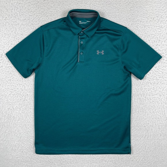 Under Armour Other - Under Armour Polo Shirt Mens Medium Teal Green Short Sleeve Athletic 1290140
